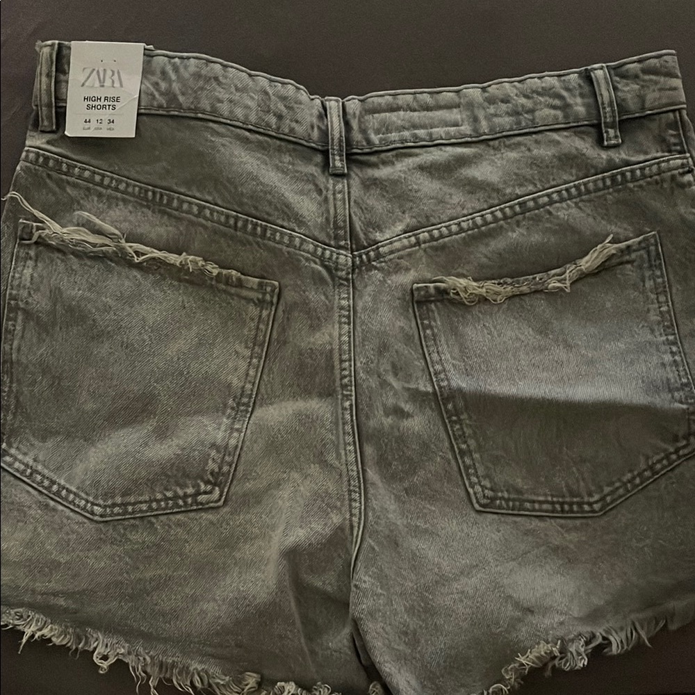 Zara Gray High Rise Women's Shorts